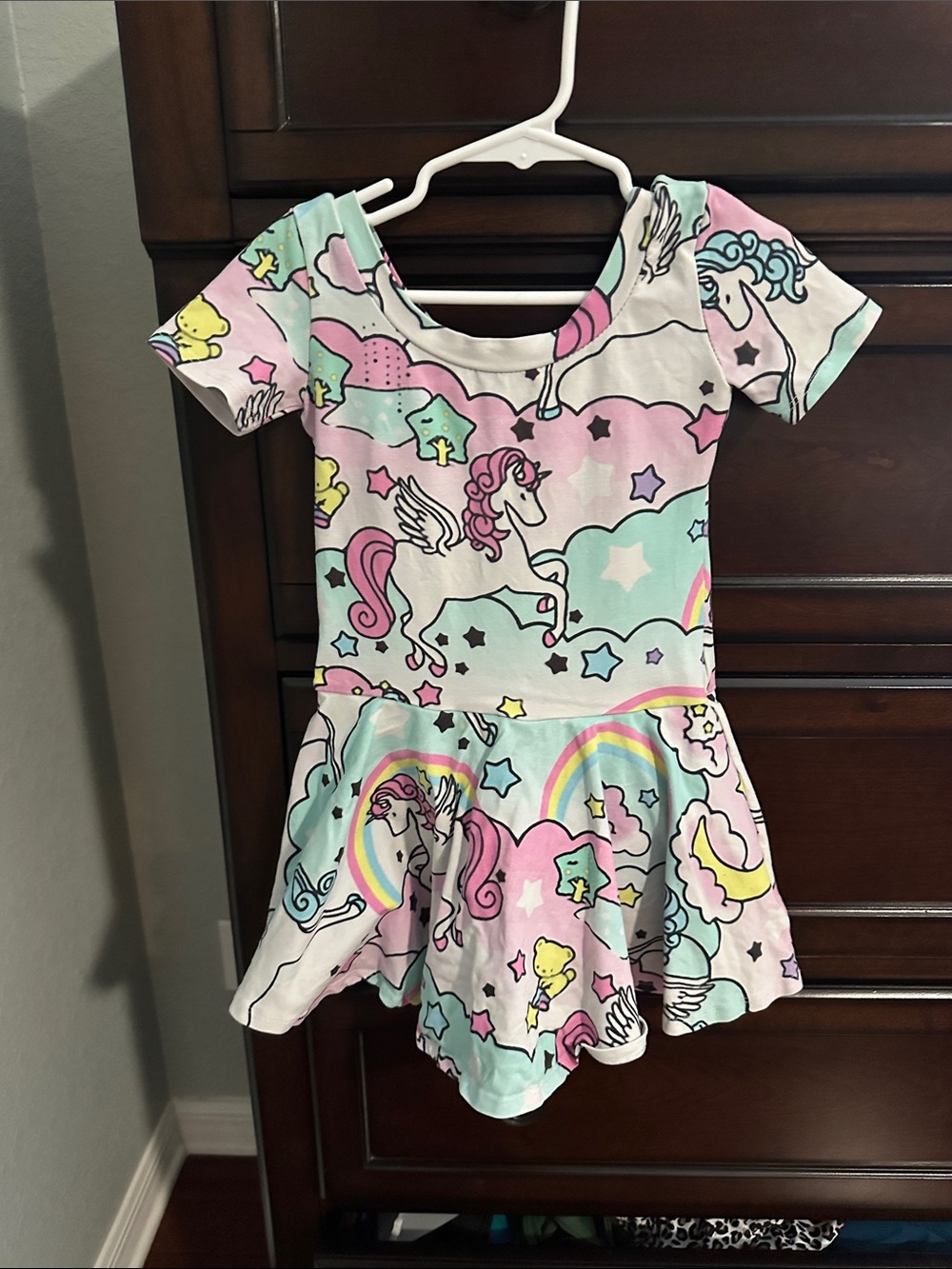 Wild Rich Kids Skirted Leo - Pastel Unicorn Rainbow - Pink & Mint